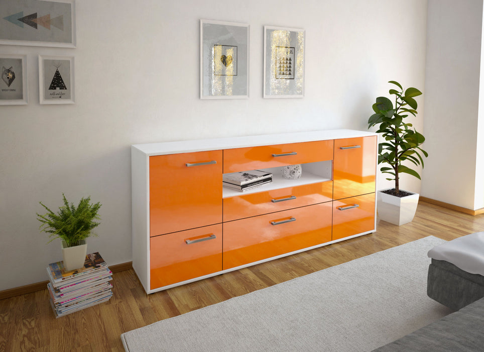 Sideboard Elvira, Orange Front (180x79x35cm) - Dekati GmbH