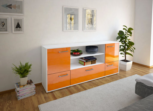 Sideboard Emanuela, Orange Front (180x79x35cm) - Dekati GmbH