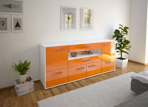 Sideboard Emely, Orange Front (180x79x35cm) - Dekati GmbH
