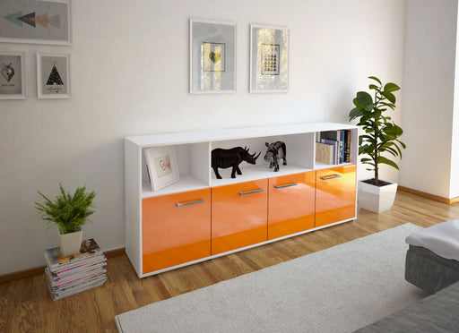 Sideboard Enrica, Orange Front (180x79x35cm) - Dekati GmbH