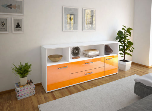 Sideboard Enza, Orange Front (180x79x35cm) - Dekati GmbH