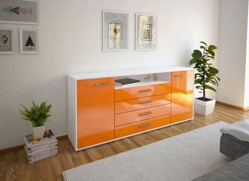 Sideboard Enzo, Orange Front (180x79x35cm) - Dekati GmbH