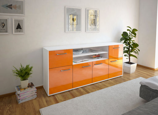 Sideboard Ermelina, Orange Front (180x79x35cm) - Dekati GmbH