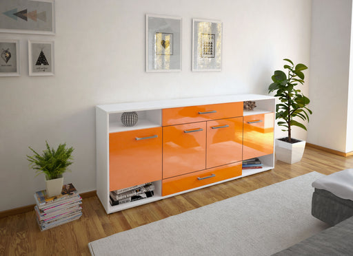 Sideboard Felicia, Orange Front (180x79x35cm) - Dekati GmbH