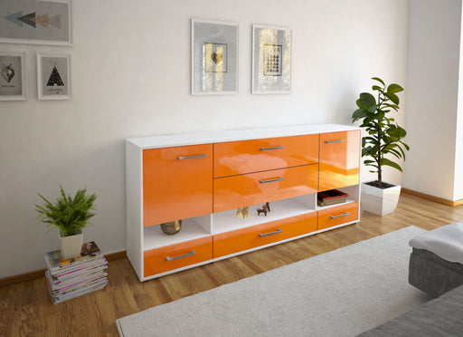 Sideboard Florentina, Orange Front (180x79x35cm) - Dekati GmbH