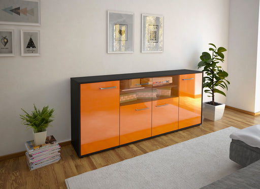 Sideboard Elsita, Orange Front (180x79x35cm) - Dekati GmbH