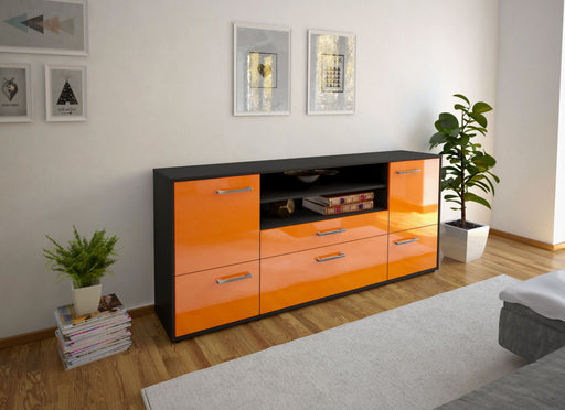 Sideboard Eluana, Orange Front (180x79x35cm) - Dekati GmbH