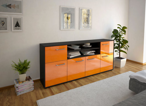 Sideboard Emilia, Orange Front (180x79x35cm) - Dekati GmbH