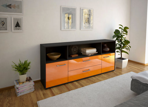 Sideboard Enza, Orange Front (180x79x35cm) - Dekati GmbH