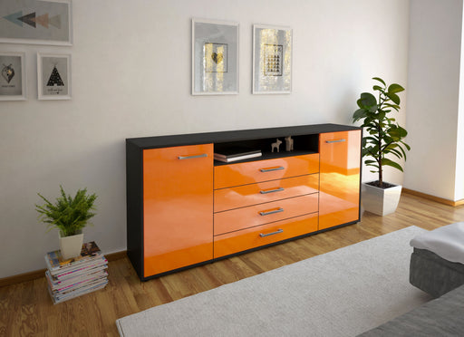 Sideboard Enzo, Orange Front (180x79x35cm) - Dekati GmbH