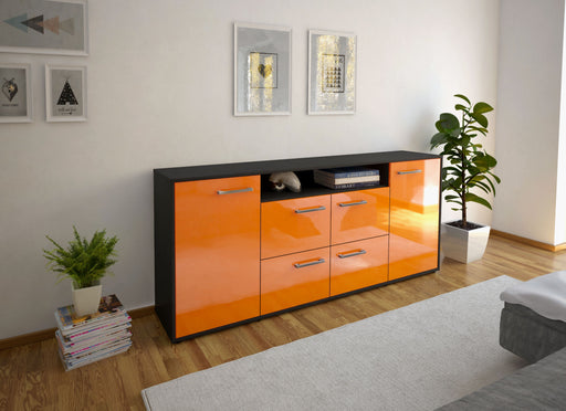 Sideboard Ephenia, Orange Front (180x79x35cm) - Dekati GmbH