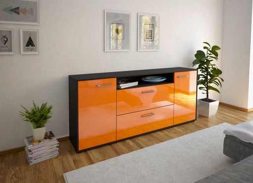 Sideboard Erina, Orange Front (180x79x35cm) - Dekati GmbH