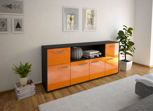 Sideboard Ermentrude, Orange Front (180x79x35cm) - Dekati GmbH