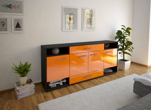Sideboard Felicia, Orange Front (180x79x35cm) - Dekati GmbH