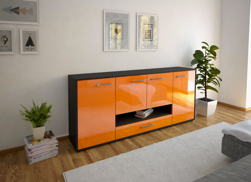 Sideboard Felicitas, Orange Front (180x79x35cm) - Dekati GmbH