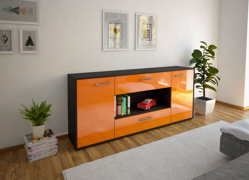 Sideboard Filomena, Orange Front (180x79x35cm) - Dekati GmbH