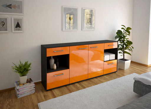 Sideboard Gabriella, Orange Front (180x79x35cm) - Dekati GmbH