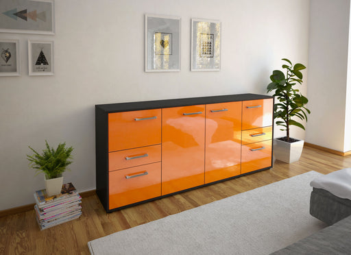 Sideboard Gemma, Orange Front (180x79x35cm) - Dekati GmbH