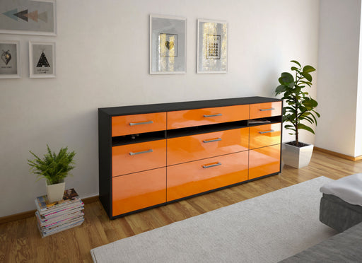 Sideboard Giada, Orange Front (180x79x35cm) - Dekati GmbH