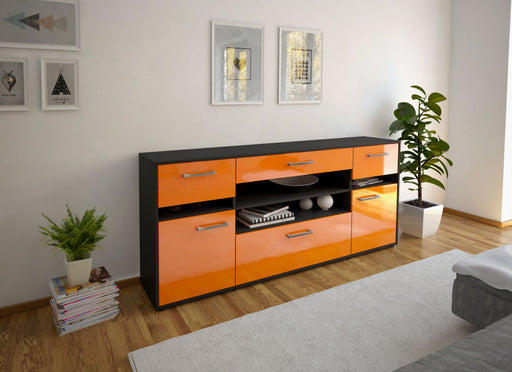 Sideboard Gina, Orange Front (180x79x35cm) - Dekati GmbH