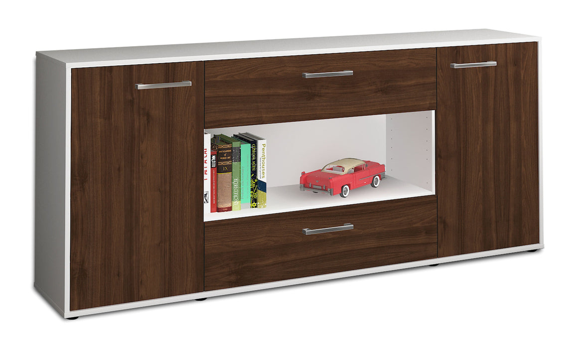 Sideboard Filomena, Walnuss Seite (180x79x35cm) - Dekati GmbH