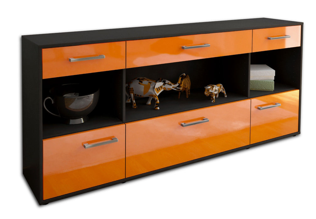 Sideboard Fabiana, Orange Seite (180x79x35cm) - Dekati GmbH