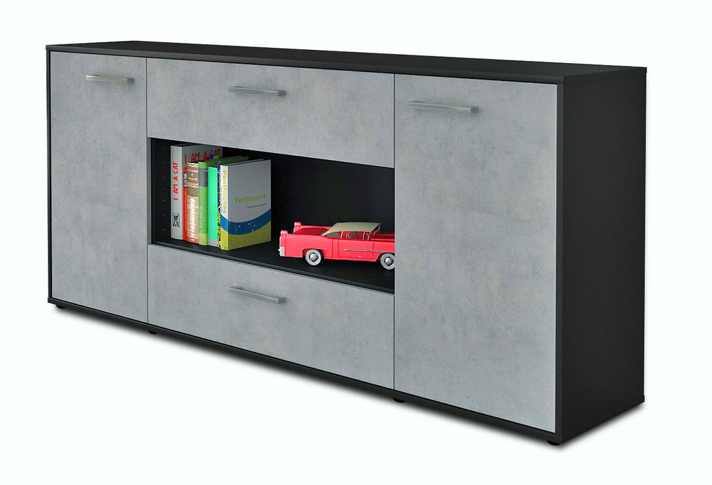 Sideboard Filomena, Beton Seite (180x79x35cm) - Dekati GmbH