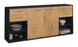 Sideboard Franka, Eiche Seite (180x79x35cm) - Dekati GmbH