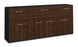 Sideboard Gianna, Walnuss Seite (180x79x35cm) - Dekati GmbH