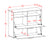 Sideboard Cosma, Beton Maß ( 92x79x35cm) - Dekati GmbH