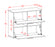 Sideboard Dalia, Beton Maß ( 92x79x35cm) - Dekati GmbH