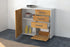 Sideboard Celestina, Walnuss Offen ( 92x79x35cm) - Dekati GmbH
