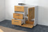Sideboard Davina, Walnuss Offen ( 92x79x35cm) - Dekati GmbH