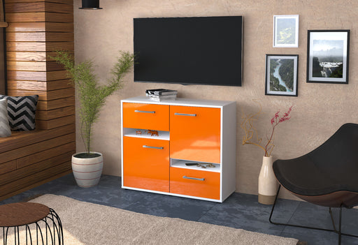 Sideboard Carlotta, Orange Front (92x79x35cm) - Dekati GmbH