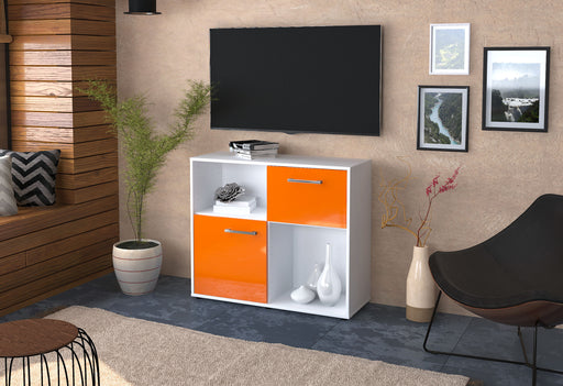 Sideboard Carola, Orange Front (92x79x35cm) - Dekati GmbH