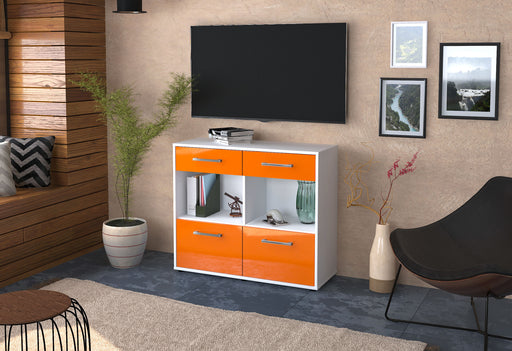 Sideboard Christina, Orange Front (92x79x35cm) - Dekati GmbH