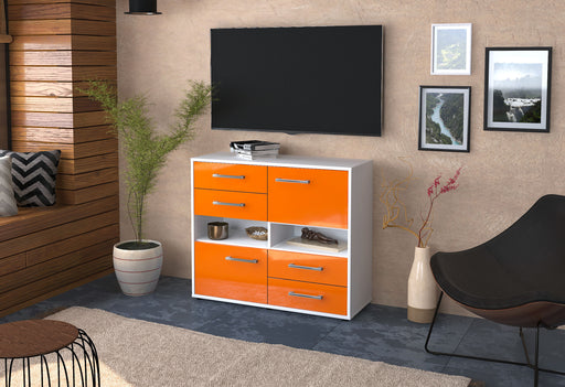 Sideboard Claudia, Orange Front (92x79x35cm) - Dekati GmbH