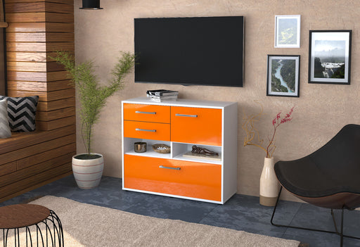 Sideboard Cornelia, Orange Front (92x79x35cm) - Dekati GmbH