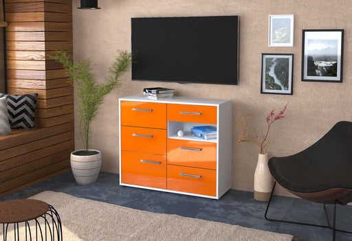 Sideboard Dariella, Orange Front (92x79x35cm) - Dekati GmbH