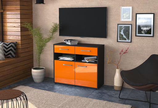 Sideboard Bruna, Orange Front (92x79x35cm) - Dekati GmbH