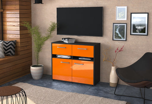 Sideboard Brunilde, Orange Front (92x79x35cm) - Dekati GmbH