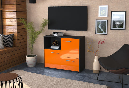 Sideboard Carina, Orange Front (92x79x35cm) - Dekati GmbH