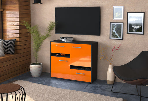 Sideboard Carlotta, Orange Front (92x79x35cm) - Dekati GmbH
