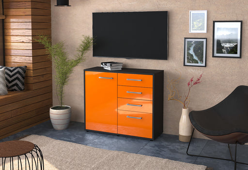 Sideboard Celestina, Orange Front (92x79x35cm) - Dekati GmbH
