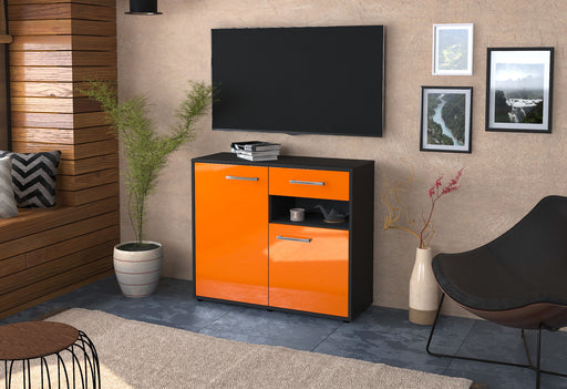 Sideboard Charlotta, Orange Front (92x79x35cm) - Dekati GmbH
