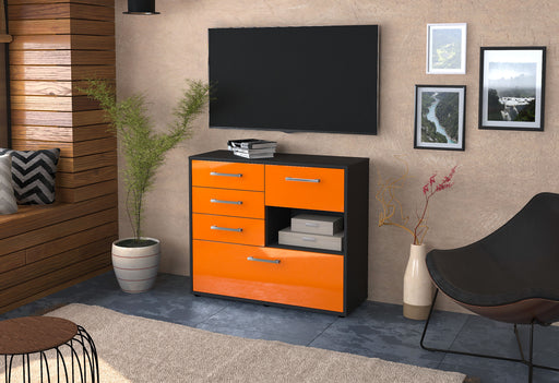 Sideboard Coco, Orange Front (92x79x35cm) - Dekati GmbH