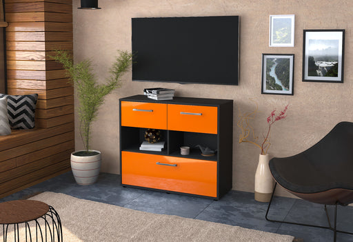 Sideboard Cosima, Orange Front (92x79x35cm) - Dekati GmbH