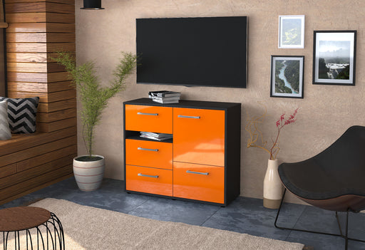 Sideboard Davina, Orange Front (92x79x35cm) - Dekati GmbH