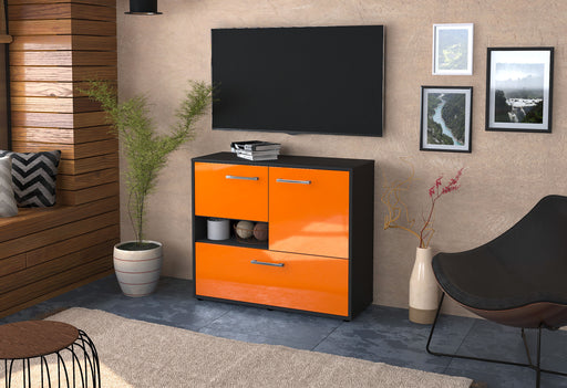 Sideboard Debora, Orange Front (92x79x35cm) - Dekati GmbH