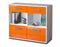 Sideboard Christina, Orange Seite ( 92x79x35cm) - Dekati GmbH
